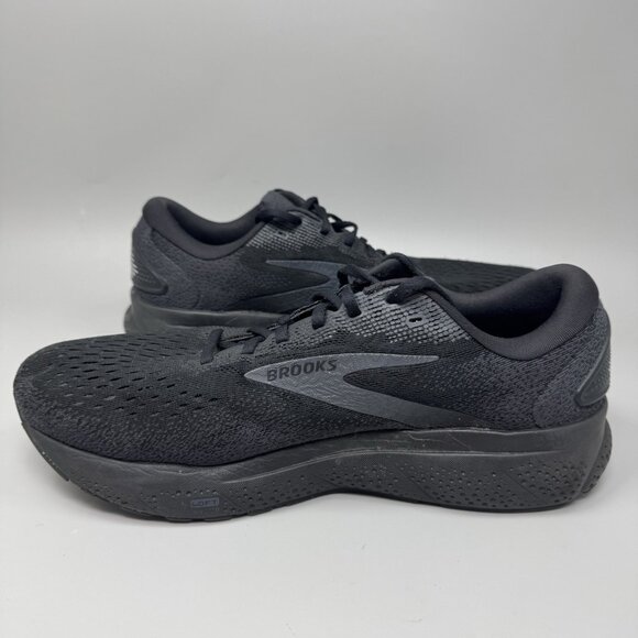 Brooks Ghost 16 Mens Size 11  Wide Triple Black Athletic Running Shoes Sneakers - Picture 2 of 8